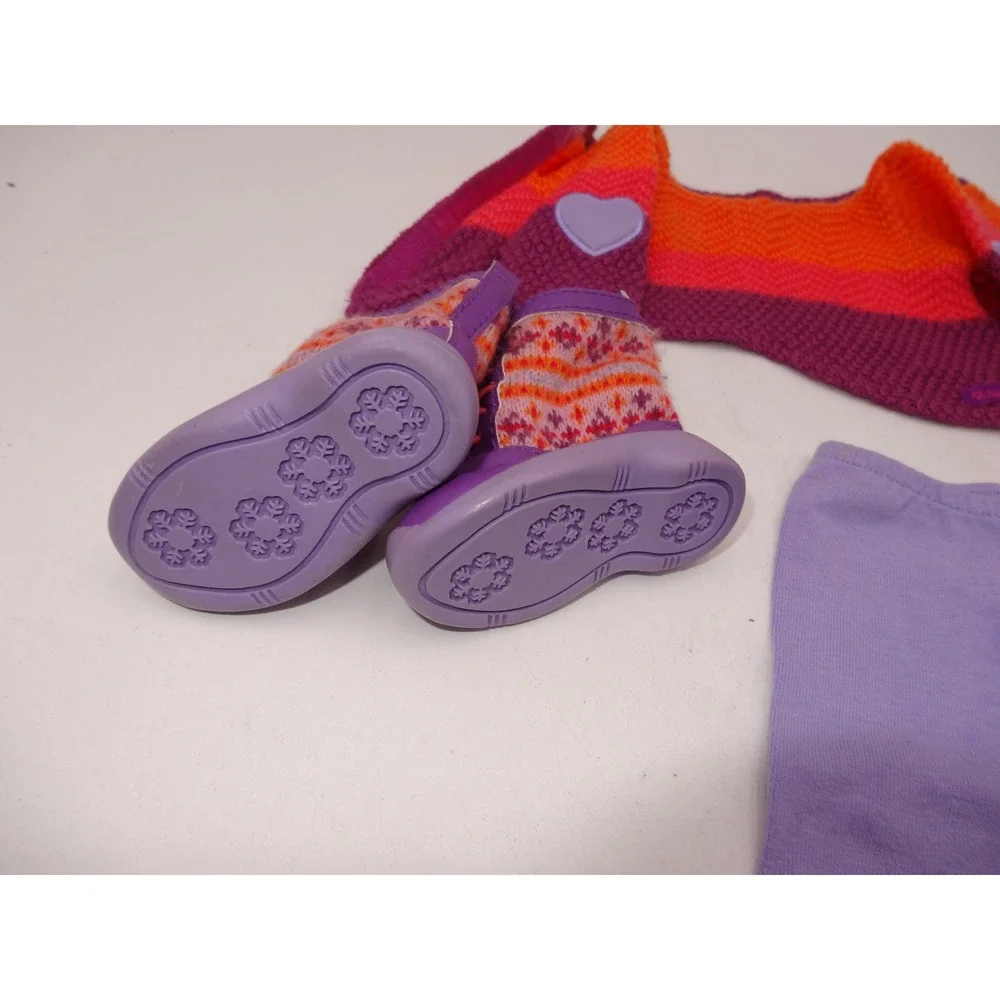 American Girl Doll Warm Winter Outfit Boots Shirt Pants and Book Set